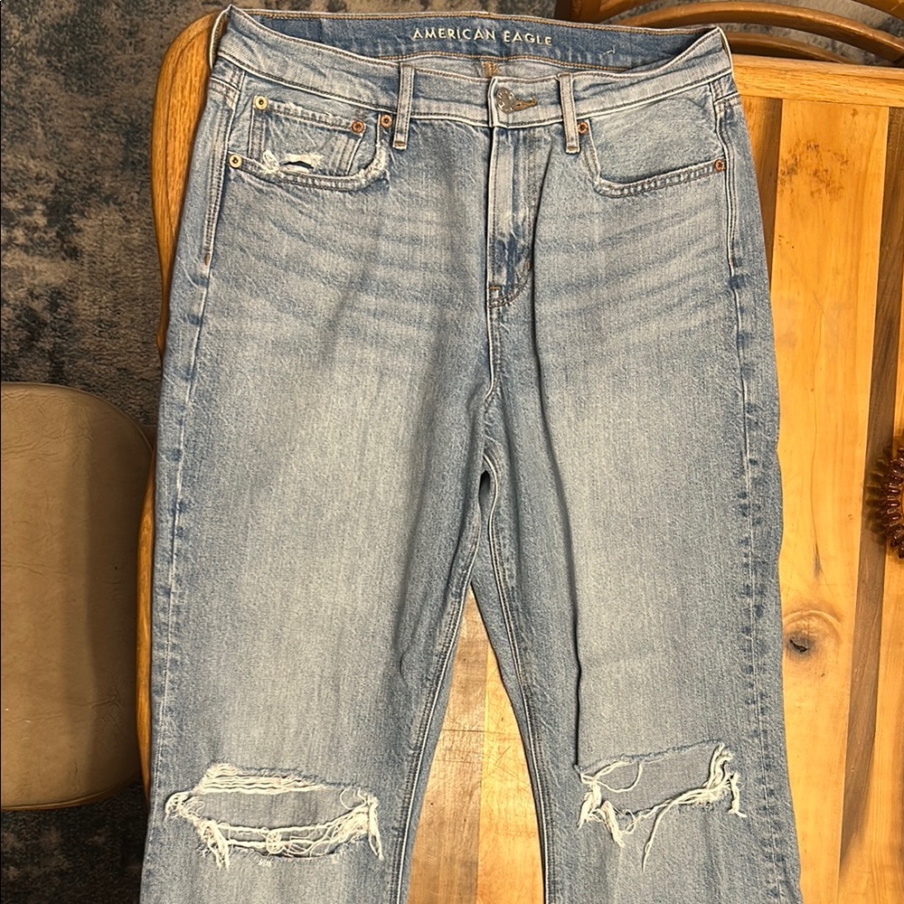 American Eagle Outfitters Women's Light Blue Jeans